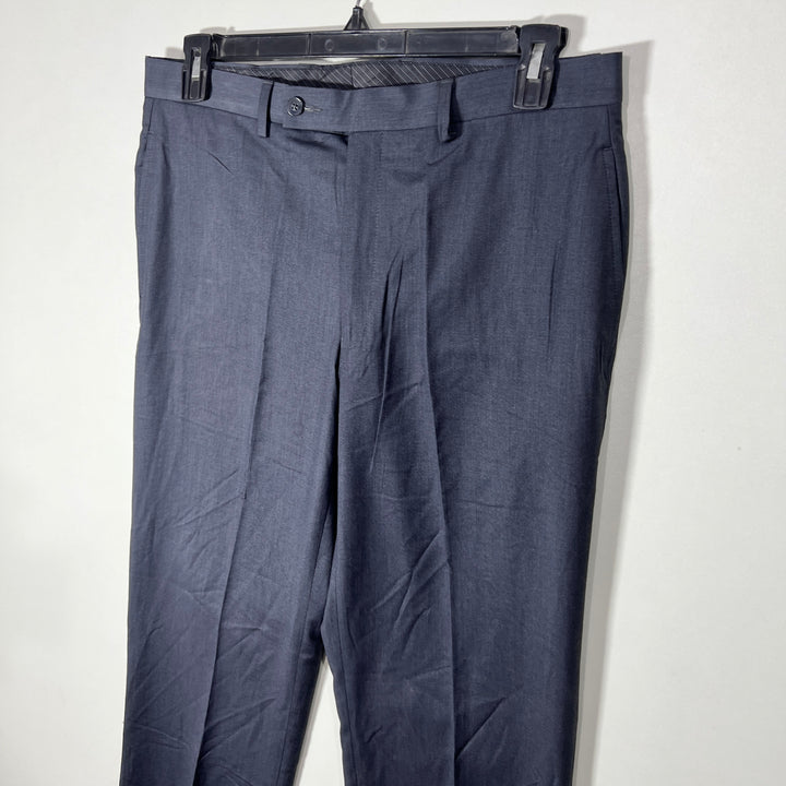 CALVIN KLEIN STRAIGHT FIT DRESS PANT CHARCOAL GREY