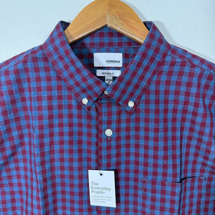 SONOMA MODERN FIT BUTTON DIWN CASUAL COTTON SHIRT BRAND NEW