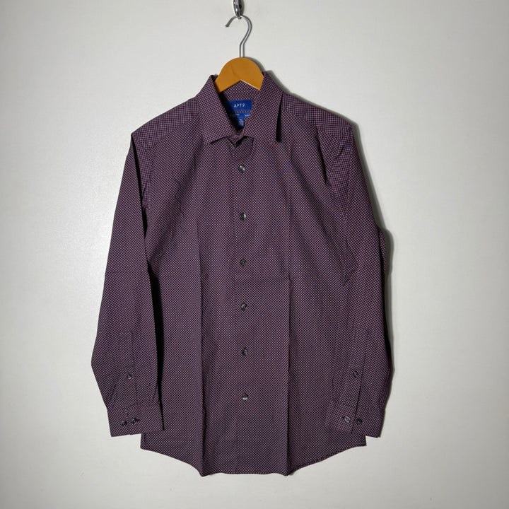 APT.9 SLIM FIT SEMI FIRMAL COTTON SHIRT