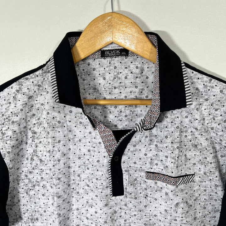 BLVCK SOUL COTTON POLO TSHIRT