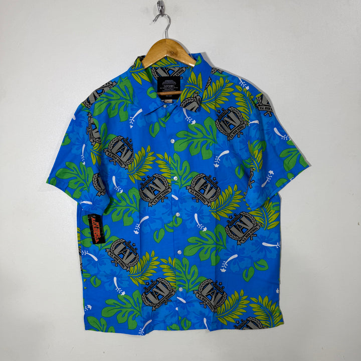 BIOWORLD CORP CUBAN COLLAR  HALF SLEEVES HAWAI SHIRT BRAND NEW
