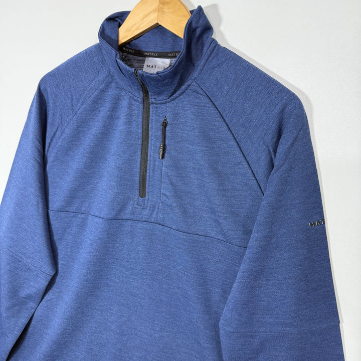 MATRIX HALF ZIP SPORT PULLOVER WITH STRETCH