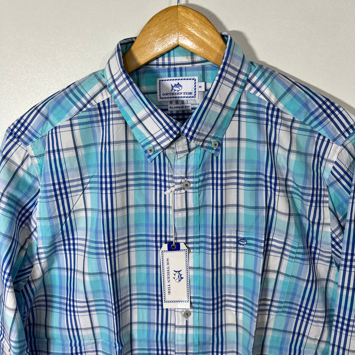 SOUTHERN TIDE BUTTON DOWN CHECKERED SHIRT BRAND NEW