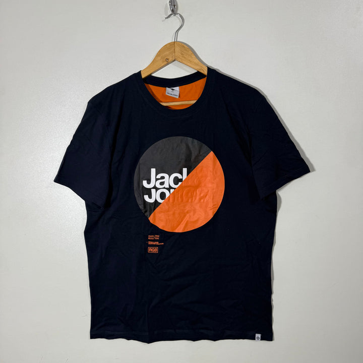 JACK & JONES COTTON TSHIRT BLUE COLOUR