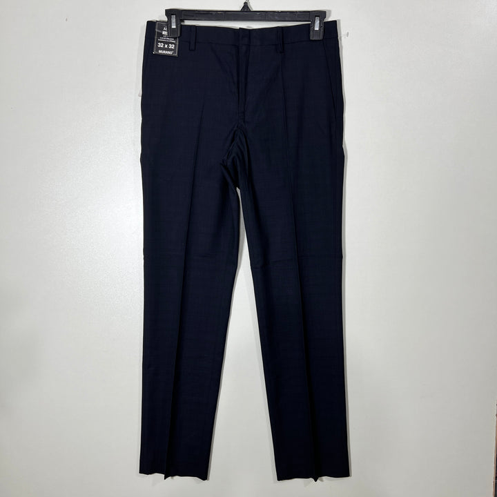 MURANO ALEX SLIM FIT FLAT FRONT ULTIMATE MODERN COMFORT CHECKERED DRESS PANT BRAND NEW WITH STRETCH