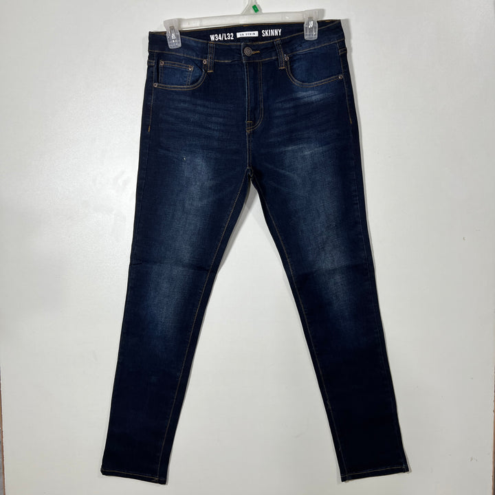 DENIM STRAIGHT FIT DENIM PANT WITH STRETCH