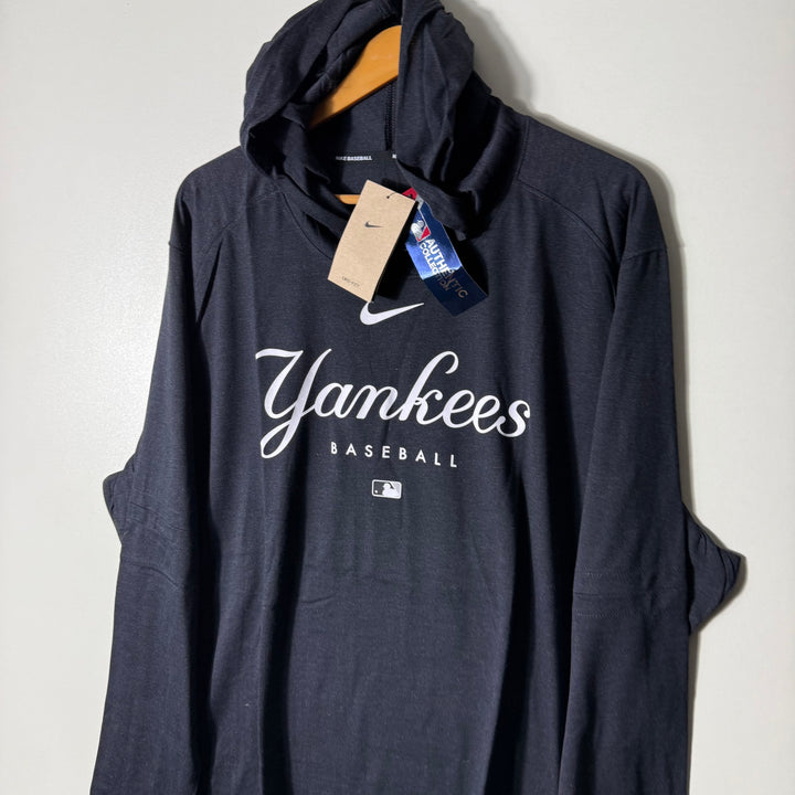 NIKE BASEBALL LONG SLEEVES COTTON TSHIRT WITH HOOD BRAND NEW