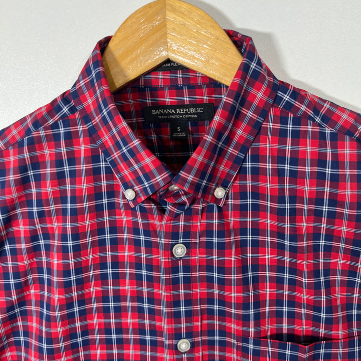 BANANA REPUBLIC BUTTON DIWN CHECKERED SHIRT