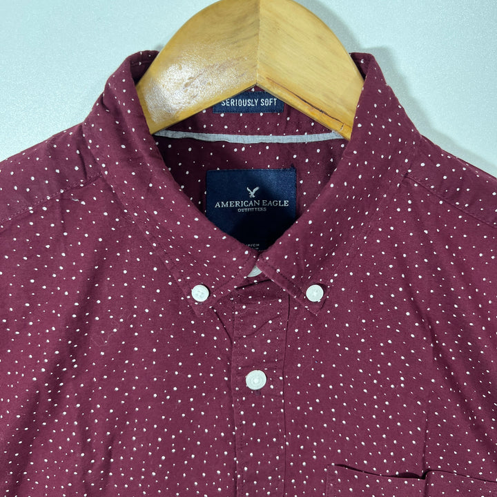 AMERICAN EAGLE BUTTON DOWN CASUAL COTTON SHIRT