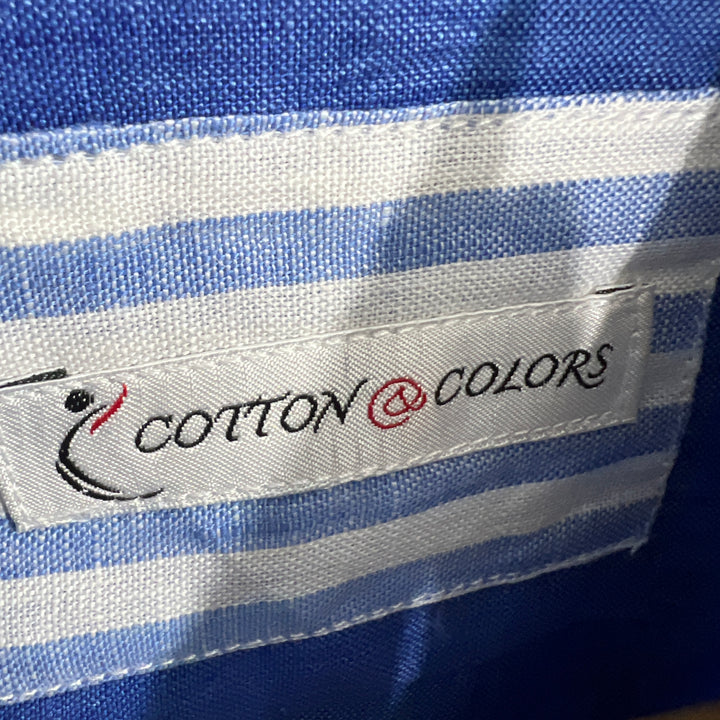 COTTON COLORS BUTTON DOWN LINNEN SHIRT