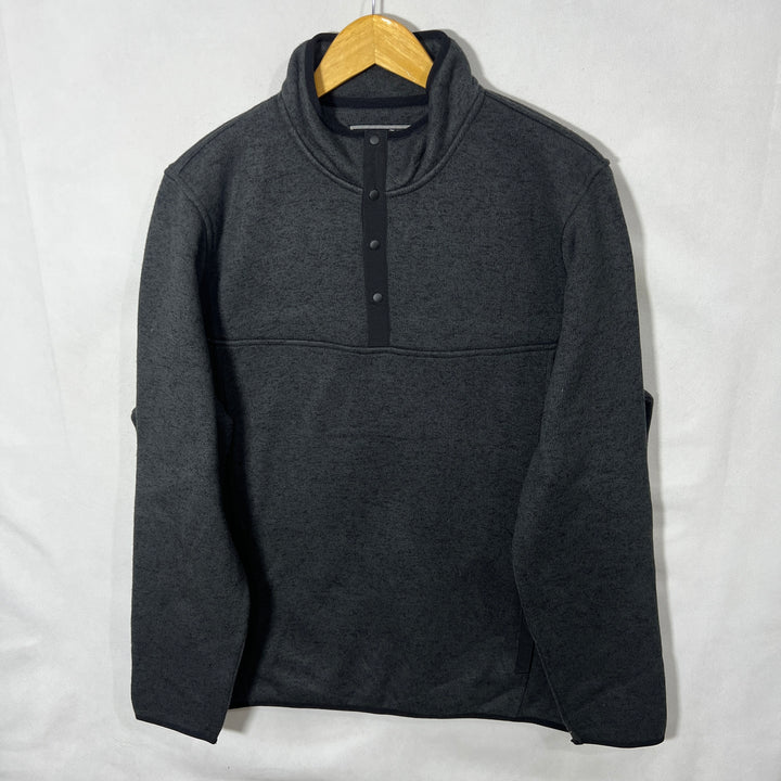 TRINITY FOUR BUTTON FLEECE PULLOVER