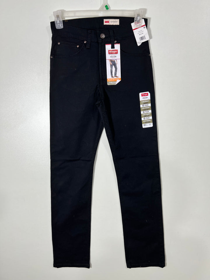 WRANGLER SLIM STRAIGHT FIT DENIM PANT BRAND NEW WITH STRETCH BLACK COLOUR