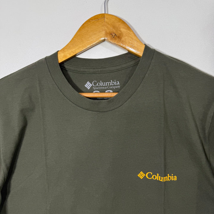 COLUMBIA COTTON TSHIRT BRAND NEW GREEN COLOUR