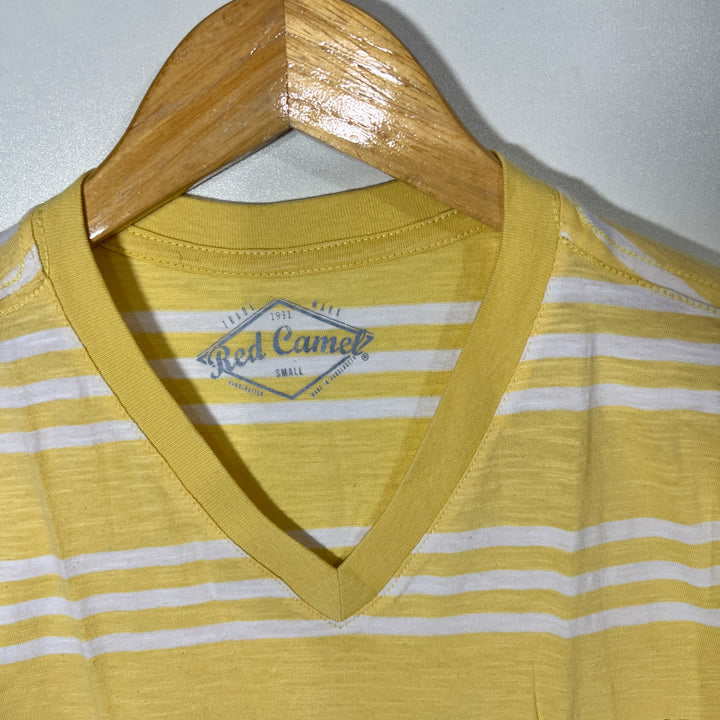 RED CAMEL V NECK COTTON TSHIRT