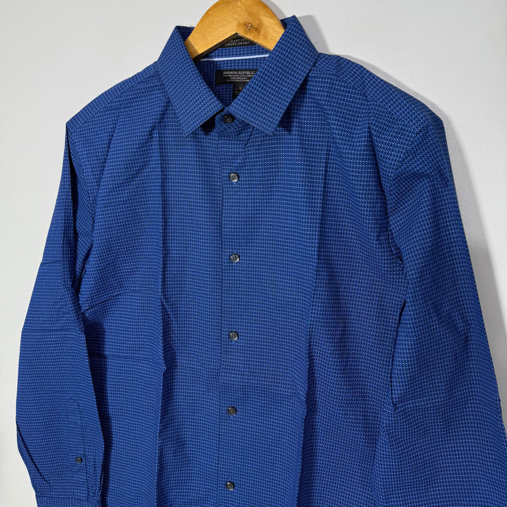 BANANA REPUBLIC GRANT FIT NON IRON COTTON SHIRT WITH STRETCH