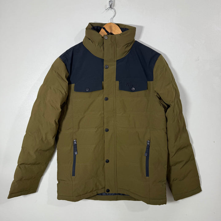 THE EDGE PUFFER JACKET GREEN COLOUR