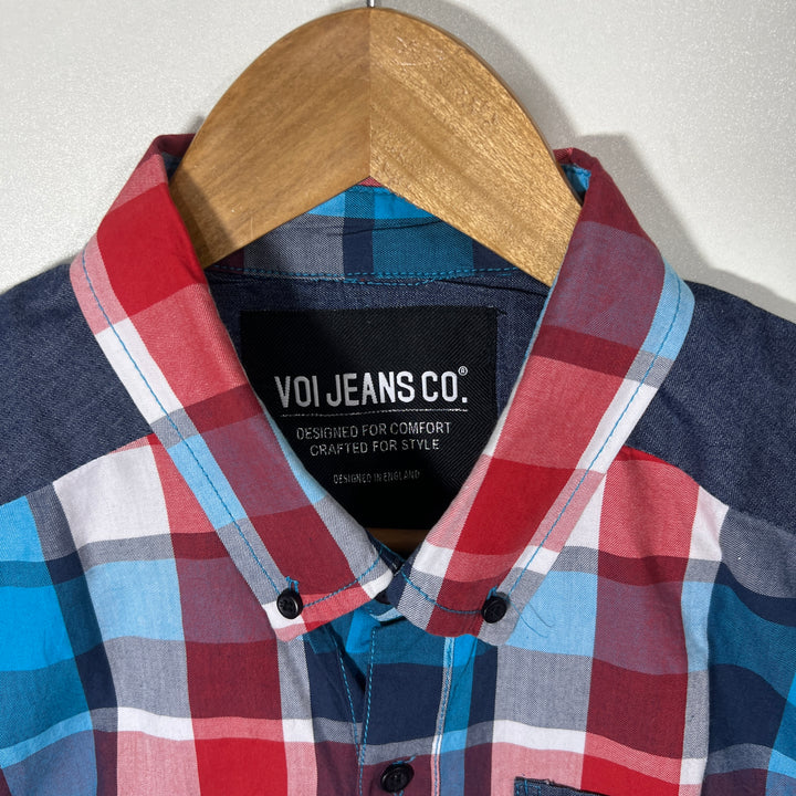 VOI JEANS CO BUTTON HALF SLEEVES SHIRT