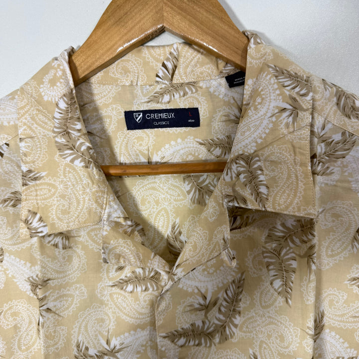CREIMIEUX CLASSIC FIT CUBAN COLLAR HALF SLEEVES SHIRT