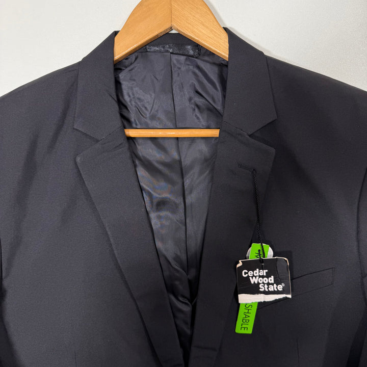 CEDAR WOOD STATE MACHINE WASHABLE BLAZER JACKET BRAND NEW BLACK COLOUR