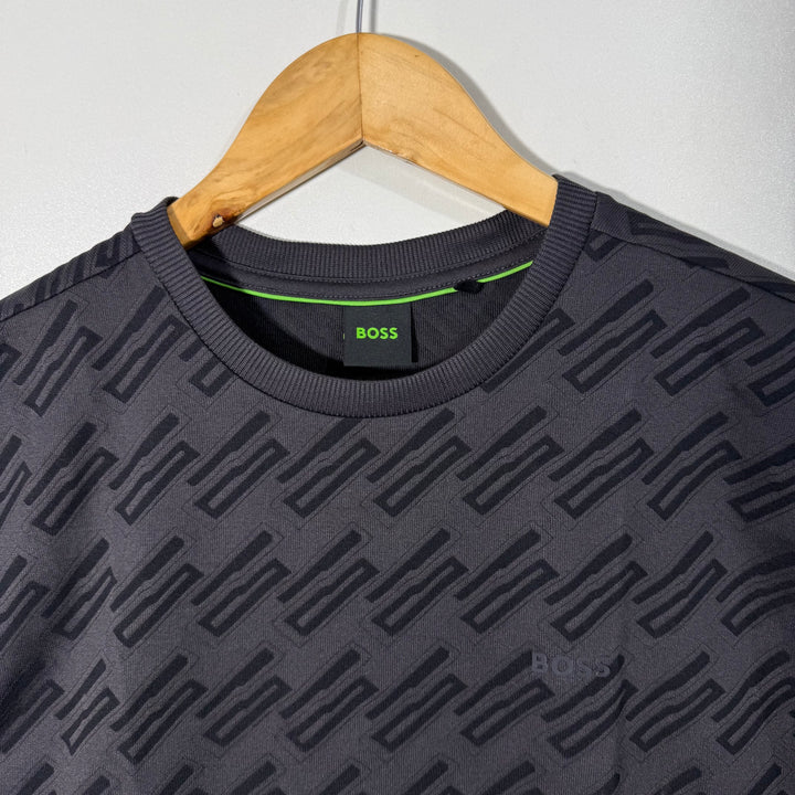 BOSS DROOPED SHOULDER OVERSIZED SPORT TSHIRT BLACK COLOUR