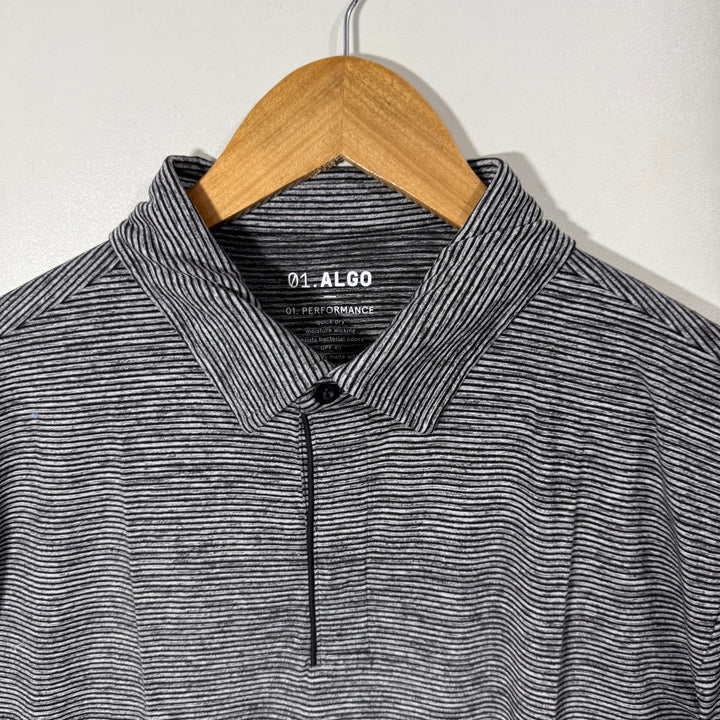 01 ALGO QUICK DRY PERFORMANCE SPORT POLO TSHIRT GREY COLOUR