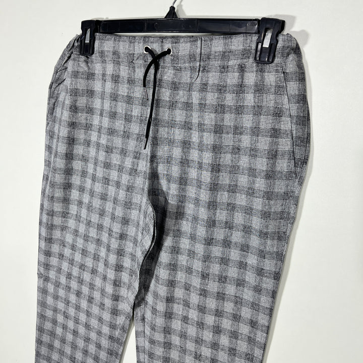 BOOHOOMAN SLIM FIT CHECKERED DRESS PANT WITHOUT STRETCH