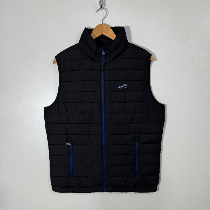 HOLLISTER CALIFORNIA SLEEVES LESS PUFFER JACKET