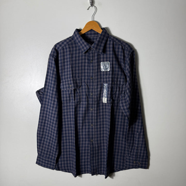 FADDED GLORY DOUBLE POCKET FLANNEL COTTON SHIRT BRAND NEW