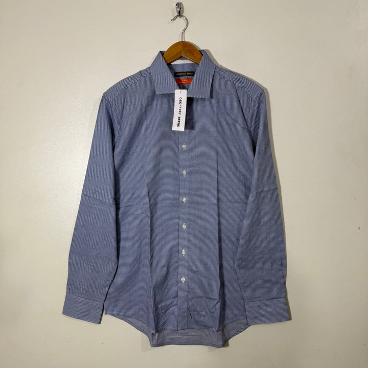 GEOFFREY BEENE SLIM FIT CHECKERED FORMAL SHIRT BRAND NEW