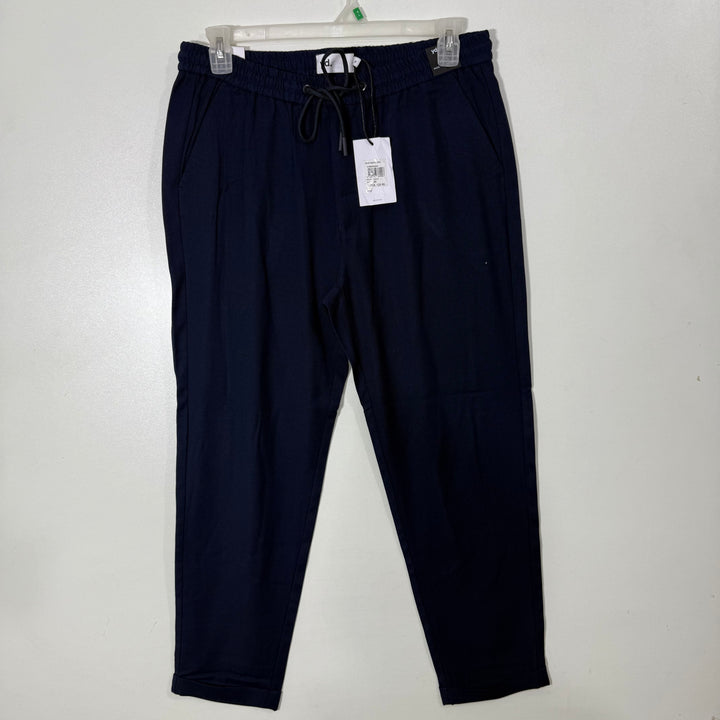YD TECH CROPPED TEXTURE JOGGER PANT BRAND NEW BLUE COLOUR WITHOUT STRETCH