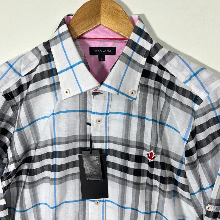 DSQUARED 2 BUTTON DOWN CASUAL COTTON SHIRT BRAND NEW