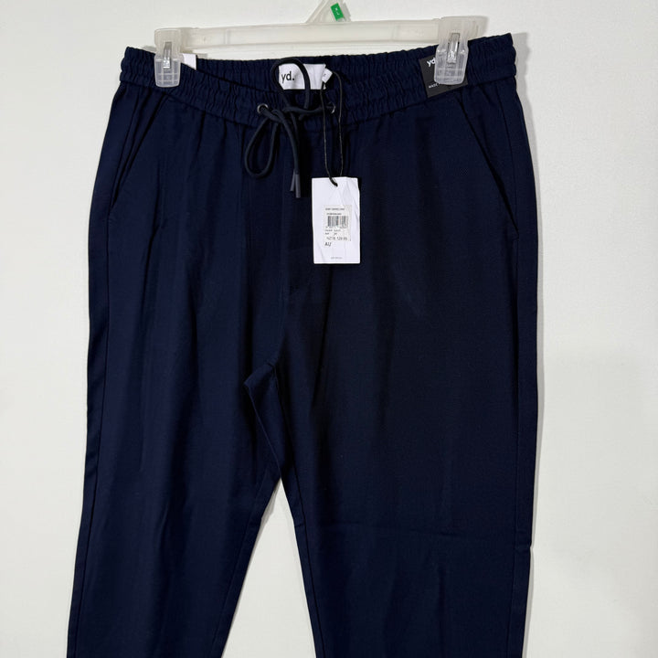 YD TECH CROPPED TEXTURE JOGGER PANT BRAND NEW BLUE COLOUR WITHOUT STRETCH