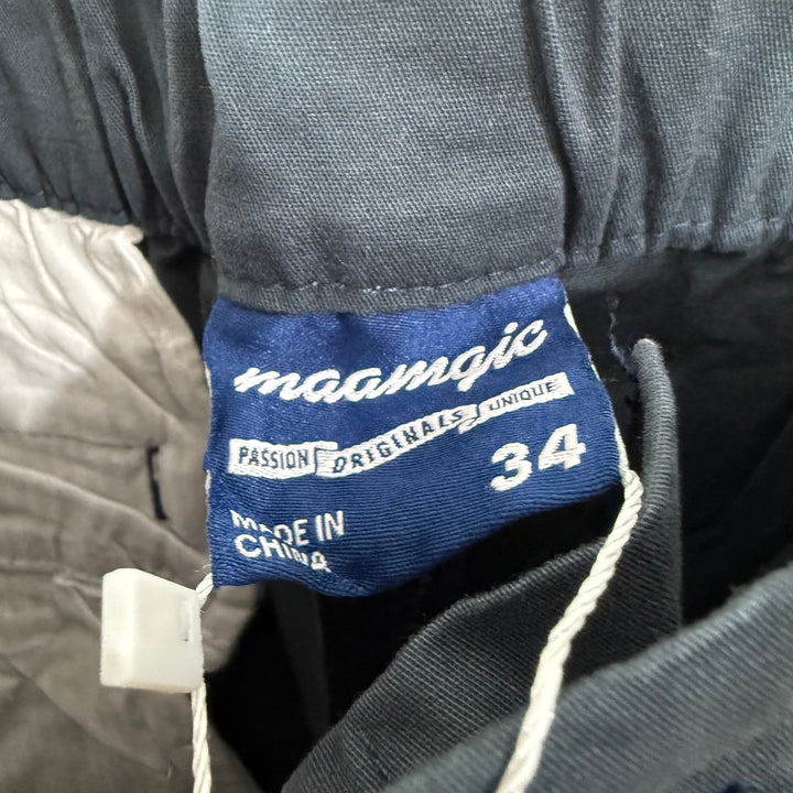 MAAMGIC COTTON SHORT BRAND NEW WITH STRETCH DARK GREY COLOUR