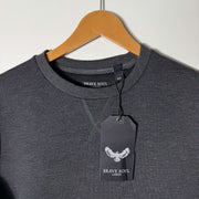 BRAVE SOUL LONDON SWEATSHIRT BRAND NEW INNER FLEECE GREY COLOUR