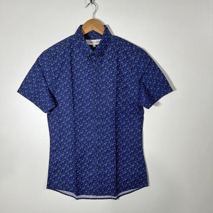 RIVER ISLAND BUTTON DOWN HALF SLEEVES SHIRT