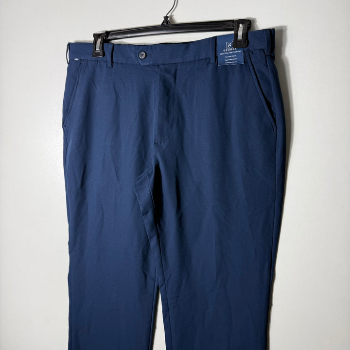 GEORGE CLASSIC FIT PERFORMANCE DRESS PANT BRAND NEW WITH STRETCH BLUE COLOUR