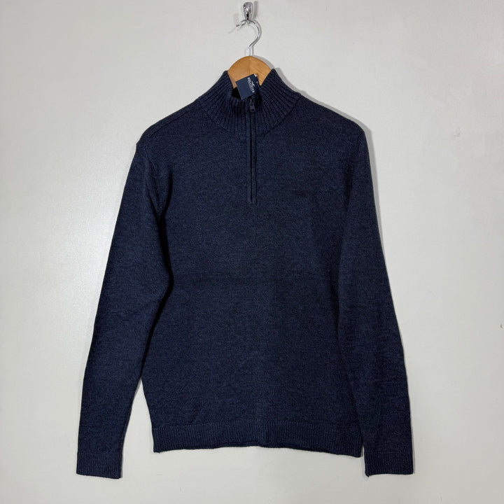 HOLLISTER HALF ZIP SWEATER BRAND NEW BLUE COLOUR