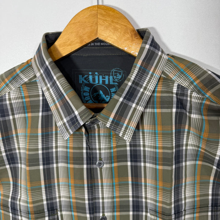 MOUNTAIN CROWN DOUBLE POCKETS COTTON CHECKERED SHIRT