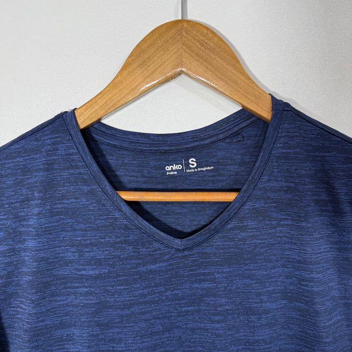 ANKO ACTIVE V NECK SPORT TSHIRT BLUE COLOUR