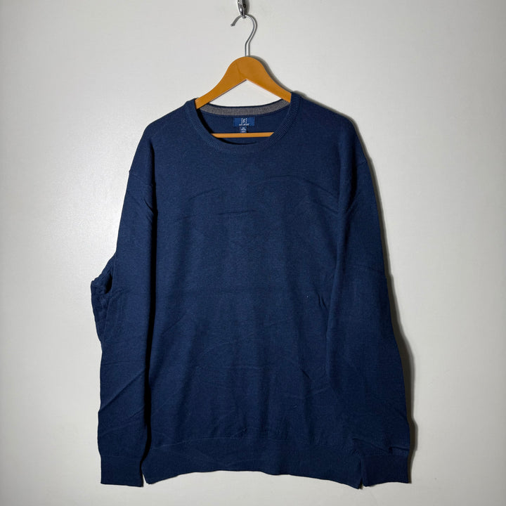 GEORGE COTTON SWEATER BLUE COLOUR