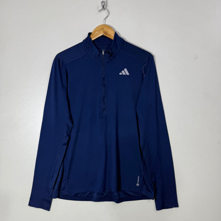 ADIDAS HALF ZIP SPORT PULLOVER  BLUE COLOUR
