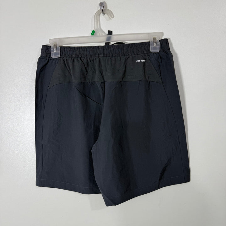 ADIDAS PRIMEGREEN ULTRA LIGHT WEIGHT PARACHUTE TRAINING SHORT WITH SIDE ZIP POCKETS GREY COLOUR