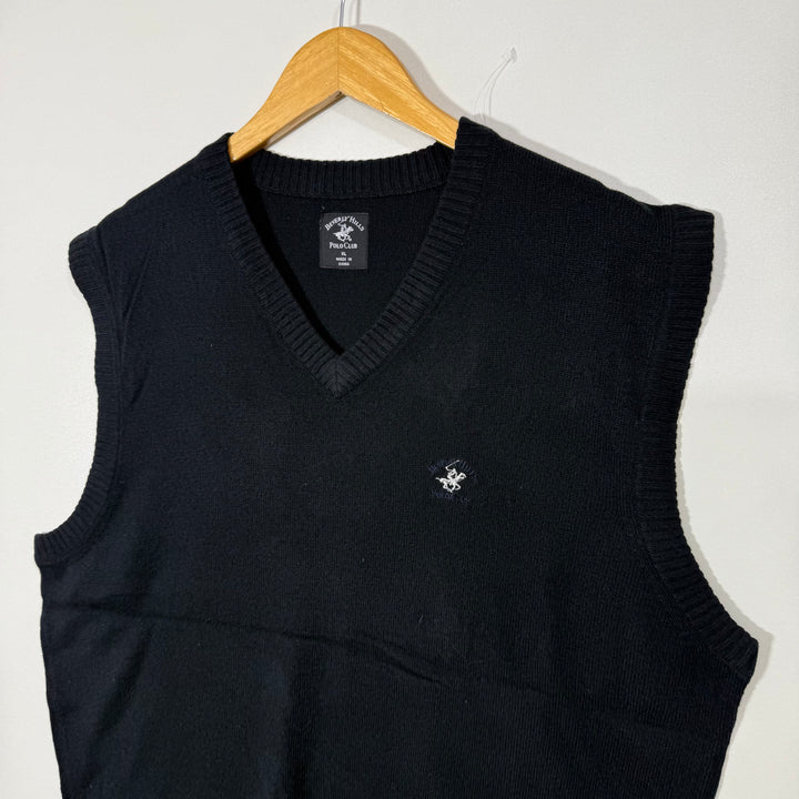 BEVERLY HILLS POLO CLUB V NECK ACRYLIC SWEATER BRAND NEW