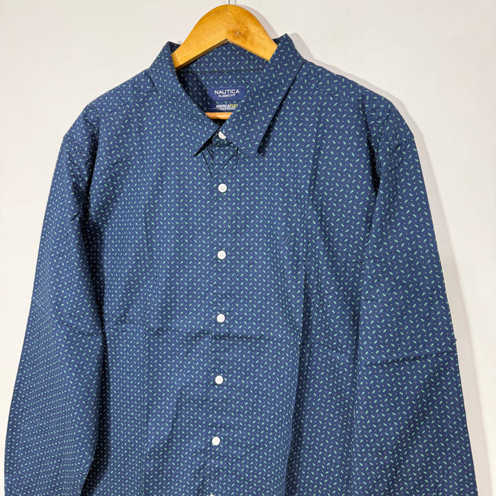 NAUTICA CLASSIC FIT PRINTED COTTON SHIRT
