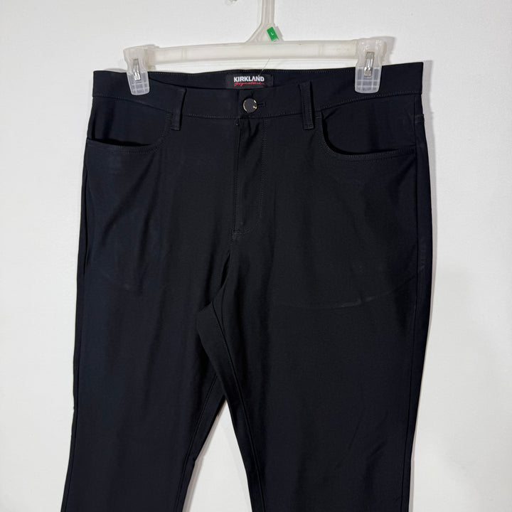 KIRKLAND SIGNATURE SLIM FIT PERFORMANCE PANT WITH STRETCH BLACK COLOUR