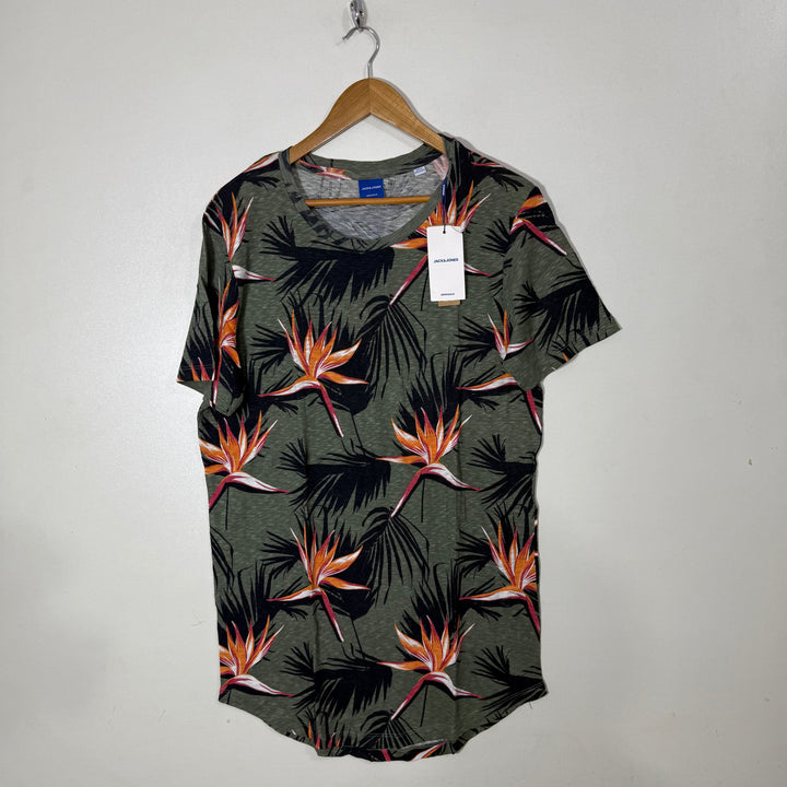 JACK & JONES PRINTED COTTON TSHIRT BRAND NEW