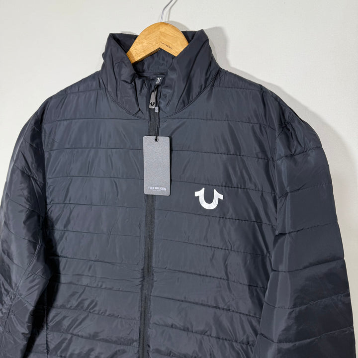 TRUE RELIGION LIGHT PUFFER JACKET BRAND NEW BLACK COLOUR