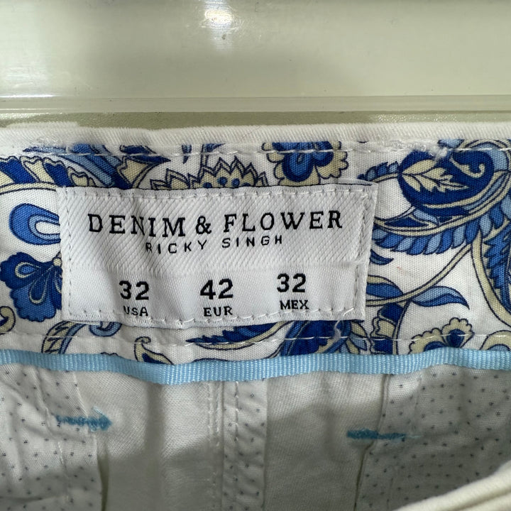 DENIM & FLOWER COTTON SHORT BRAND NEW WITH STRETCH