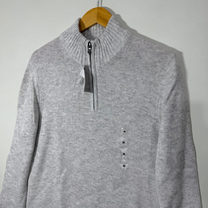 SONOMA SUPERSOFT MACHINE WASHABLE HALF ZIP KNITED COTTON SWEATER BRAND NEW