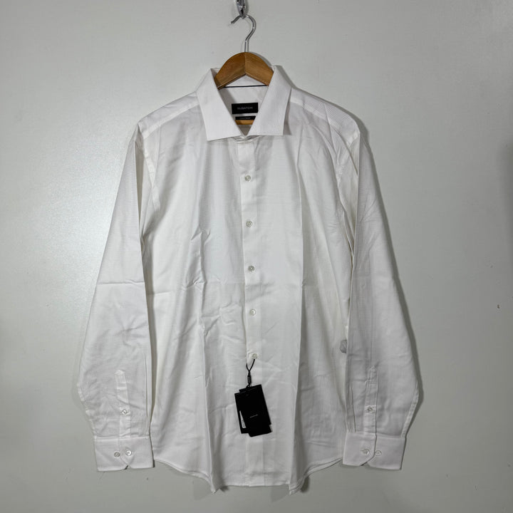 BUGATCHI SIFT TOUCH BREATHABLE COMFORT EASY CARE COTTON FORMAL SHIRT BRAND NEW